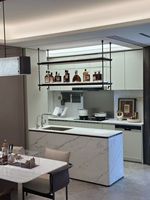 Cuisine Moderne de Luxe Personnalisée avec Îlot Central pour Villa et Appartement