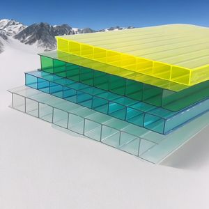Feuilles de polycarbonate transparentes de 10 millimètres panneaux de serre en <span class=keywords><strong>plastique</strong></span> de conception moderne pour une utilisation en extérieur pour les pare-soleil de toits de parc - Product Image 2