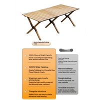 Outdoor Aluminiumlegierung Rechteckiger Tragbarer Klapptisch Ultraleichter Eierrolltisch für Camping, Grillen, Reisen und Nachtmarktstände
