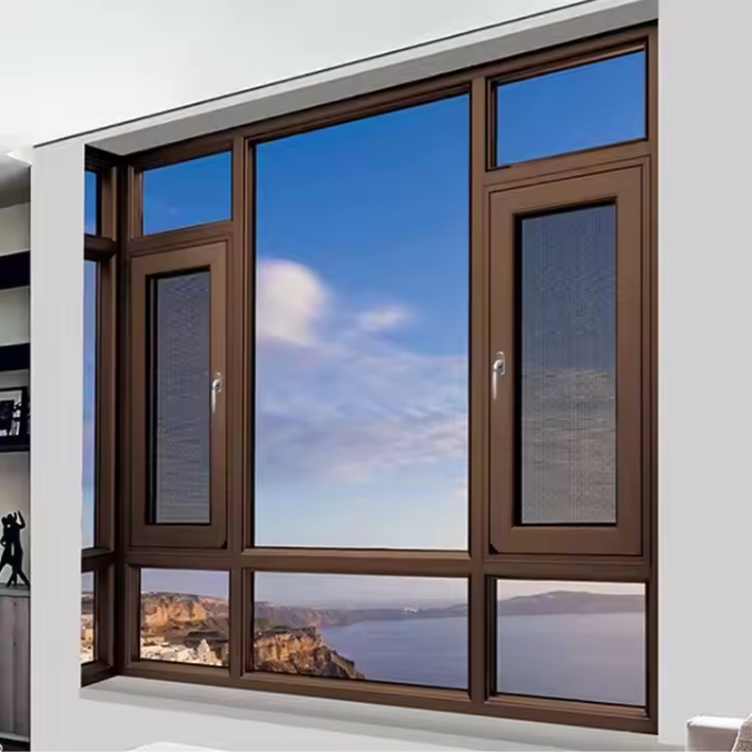 Modern Design Large Aluminum Casement Windows