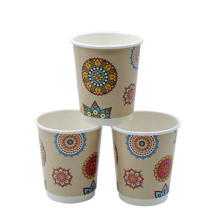 Hyde personnalisé imprimé 8oz double paroi café gobelets en papier gobelets jetables pour le vin et les boissons gazeuses - Product Image 5