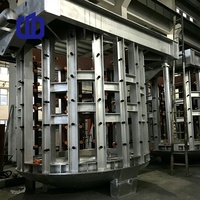 Fourneau de fusion à induction moyenne fréquence, fourneau de fusion électrique IGBT pour l'acier et le fer destiné aux fonderies, 0,05-40 tonnes