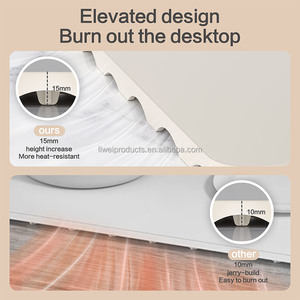 Alfombrilla Eléctrica para Mantener la Comida Caliente, <span class=keywords><strong>Accesorios</strong></span> de Cocina, Bandeja Plegable para Mantener la Comida Caliente para Fiestas, Reuniones, Cocina Casera - Product Image 6