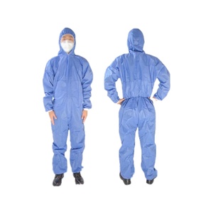 Trajes de materiales peligrosos Ropa de protección de aguas residuales nucleares Overoles de protección química industrial con cremallera de capucha - Product Image 3