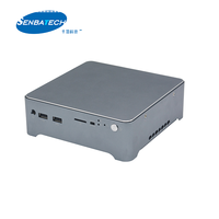 Mini PC Linux de ultra bajo consumo con unidad SSD Ranura Pci Express Celeron 5205U Ranura SIM de refrigeración sin ventilador 4K