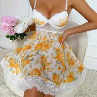 Ensemble de lingerie sexy en dentelle transparente, jupe, nuisette, pyjama, robe de nuit exotique pour femmes, pour des moments amusants et érotiques