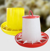 Nouveau mangeoire à poulet en plastique PP, capacité 1,5 kg, 3 kg, 6 kg, 9 kg, 12 kg, conteneur d'alimentation suspendu pour l'élevage de poulets de chair, de poules pondeuses et d'autres volailles.