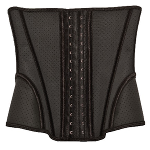 Ceinture silhouette noire de 28 cm, prête à l'emploi, avec 11 baleines, fermeture à crochet réglable 28 cm-57, 14 crochets - Product Image 4