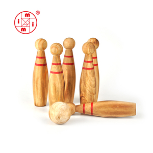 Giocattoli per bambini ecologici di alta qualità gioco all'aperto giochi di Bowling gioco in legno - Product Image 1