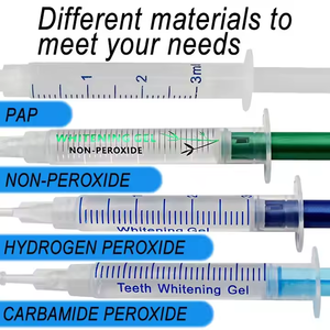 Logotipo personalizado certificado Peróxido <span class=keywords><strong>de</strong></span> hidrógeno 6% <span class=keywords><strong>10</strong></span>% 20% Peróxido 10Ml Dientes Chairside Blanqueamiento dental Show Gel con luz LED - Product Image 3