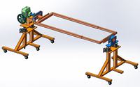 Table ergonomique à deux panneaux latéraux avec bureau inclinable à angle réglable pour montage d'armoire électrique contrôlée par PLC
