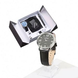 Set de Regalo Ejecutivo para Hombre de Lujo, 5 Piezas: Cinturón, Bolígrafo, Cartera, Llavero y Reloj, con Caja - Product Image 5