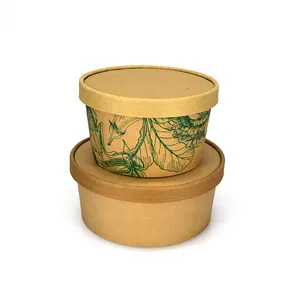 Kertas Sekali Pakai Wadah Makanan/Mangkuk untuk Kompor Induksi Pemanasan/Microwave/Oven Penggunaan Pemanas - Product Image 5