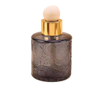 Bouteille diffuseur classique ronde en verre coloré 100 ml pour diffuseur de parfum à bâtonnets décoratif pour la maison
