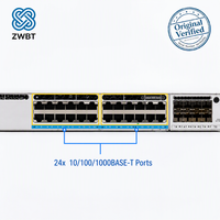 Cisco Switch Catalyst C9300-24T-M 24 Port Gigabit Layer 3 Switch 208Gbps 480G StackWise Modular 10G Uplinks Meraki Cloud Managed.