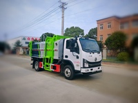 Le camion à ordures compacteur Dongfeng 4x2 entièrement fonctionnel peut être utilisé pour le transfert des déchets d'hôtel