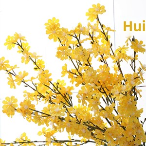 LO-1160 Ramo de Forsythia Artificial, <span class=keywords><strong>Jazmín</strong></span> de Invierno Artificial de Tallo Largo para Centros de Mesa de Boda de Primavera y Decoración de Fiestas - Product Image 2