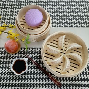 Factory wholesale of small bamboo <b>steamers</b>, round <b>steamers</b>, <b>steamer</b> racks, and <b>steamer</b> baskets for home and commercial use, - Product Image 2