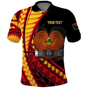 <span class=keywords><strong>Polo</strong></span> Personalizzata della Papua Nuova Guinea, Stile Polinesiano, Leggenda della Papua Nuova Guinea, Colore Rosso con Croce - Product Image 1