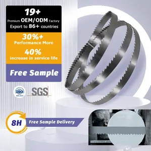 hss carbide tooth stainless steel m42 bi-metal bandsaw blades for metal aluminium cutting