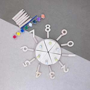 Jouets en bois créatifs et naturels pour enfants et tout-petits : gâteau de jeu d'imitation coloré pour cadeaux d'anniversaire et jeux de fête - Product Image 6
