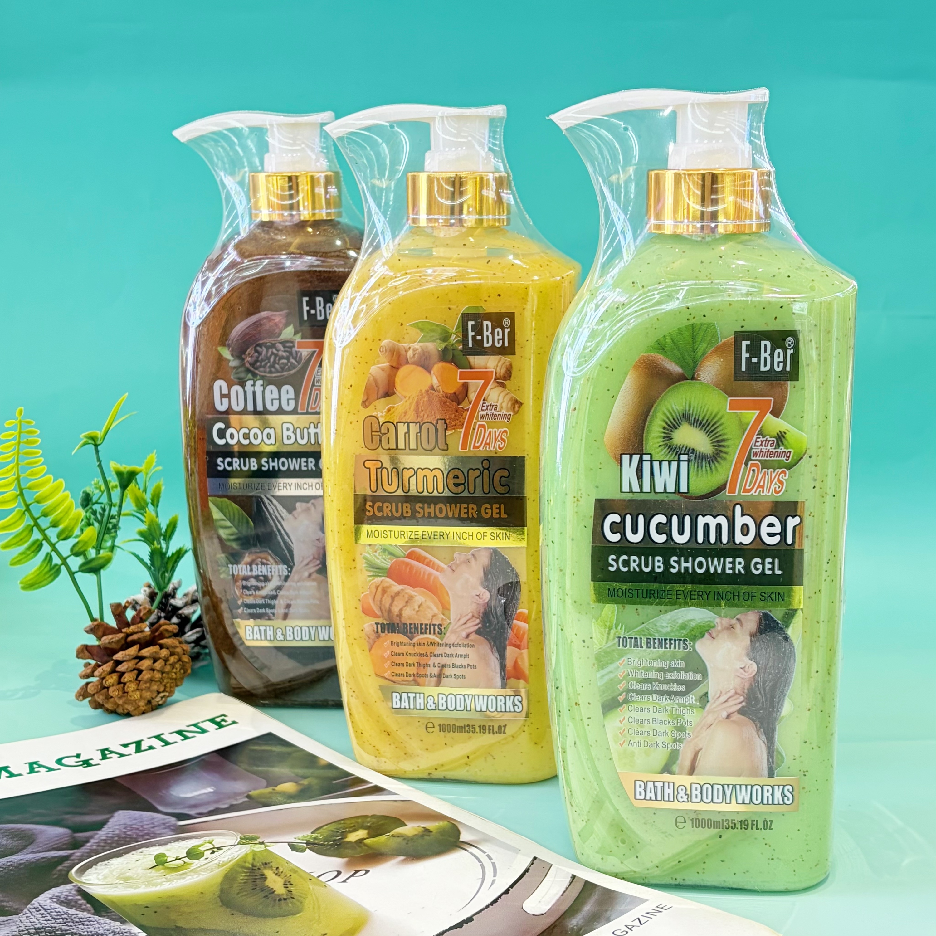 Natural Glutathione Scrub Shower Gel Papaya Body Scrub Bath Exfoliating Moisturizing Brightening Skin Body Wash