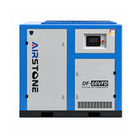 Compresor de Aire de Tornillo Rotativo Industrial Airstone PM VSD, Sin Aceite, Lubricado con Agua, 45KW 60HP 8Bar, Control PLC, Motor Portátil