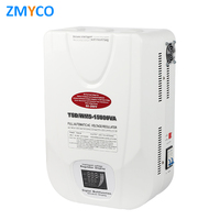 Regulator tegangan AC otomatis 220V dinding, penstabil Relay AVR fase tunggal 5KVA 10KVA 15KVA untuk pendingin udara rumah
