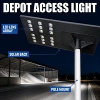 Lampe solaire LED haute puissance 600W, étanche, COB, pour éclairage extérieur de parking et de rue