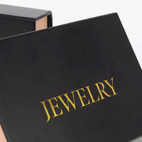 Emballage personnalisé élégant noir petite boîte à cosmétiques, boîte-cadeau en papier magnétique pour les soins de la peau emballage vide