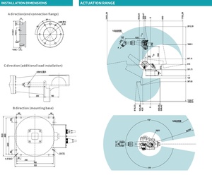 Bras robotisé industriel robuste Sooyee SYB2380A à 6 axes, charge utile de 80 kg, portée de 2302 mm, manipulateur robotique pour la palettisation et la manutention - Product Image 5