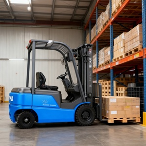 Chariot élévateur électrique 2 tonnes avec batterie lithium-ion, mât en aluminium, économie d'énergie, garantie 5 ans - Product Image 3