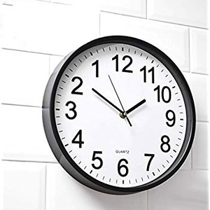 12" <b>Battery</b> Operated Anticlockwise Reverse Run Backwards Wall <b>Clock</b> for Living Room Office School Classroom Hairdressing - Product Image 5