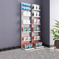 Étagère de présentation en métal réglable, moderne, portable, détachable et multifonctionnelle pour l'affichage de produits en magasin d'alimentation et de snacks