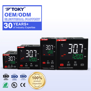 ตัวควบคุมอุณหภูมิ <span class=keywords><strong>TOKY</strong></span> PID จอ LCD อเนกประสงค์ รองรับสัญญาณ TC/RTD แบบอนาล็อก รับผลิตแบบ OEM ODM ได้รับการรับรองมาตรฐาน CE UL สำหรับกระบวนการผลิตเซมิคอนดักเตอร์ - Product Image 1