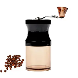Portable Mini Manual Coffee Grinder Coffee Mill M1 Plastic and Stainless Steel for Home Office Use