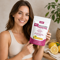 Poudre de Myo- & D-Chiro Inositol à rapport 40:1 avec Folate, Vitamine D3 et Zinc, 225g – Matière première naturelle pour complément alimentaire adulte (OEM)