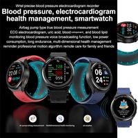 Venta caliente Popular ECG presión arterial control de la salud de lípidos Múltiples funciones modos de movimiento Banda de silicona suave Reloj inteligente
