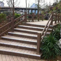 Planches de terrasse en composite Selin Custom Interlock WPC, style moderne, pour extérieur, grain de bois en relief 3D, fabrication chinoise.