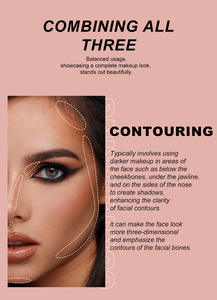 Fard à joues de maquillage végétalien de haute qualité pour différentes couleurs de peau Fard à joues personnalisé Contour Marque privée - Product Image 5