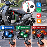 Système de verrouillage antivol à télécommande avec relais 12V et clé sans fil pour la protection de la sécurité des motos et des voitures