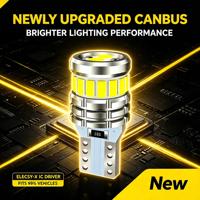Fehlerfreie T10 W5W Canbus Nicht-Polarisierte 6000K LED-Glühbirne 3014 12V Auto-Keilbirne Seitenmarkierung Parklicht Kuppellicht Kofferraum-Ladungsbeleuchtung