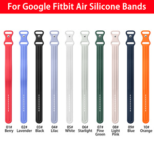 Correa de silicona líquida personalizada al por mayor para Google <span class=keywords><strong>Fitbit</strong></span> Air, pulsera deportiva transpirable y suave con canales de aire - Product Image 2