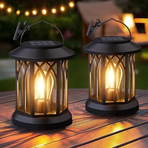 <b>Solar</b> Clip <b>Lantern</b> <b>Outdoor</b> Garden Light Flame Effect Lawn Decorative Lamp - Product Image 2