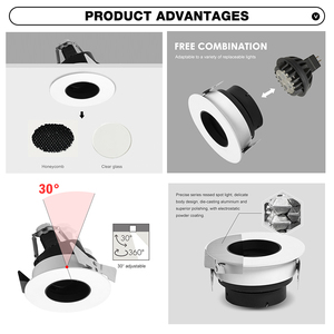 L'épi 8w monté en surface de bureau de <span class=keywords><strong>restaurant</strong></span> de hall d'exposition de haute qualité a mené Downlight - Product Image 3