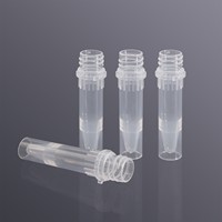 Bouchon à vis de 1.5mL à fond conique Tube transparent stérile autoportant DNase RNase gratuit pour le stockage des échantillons de laboratoire