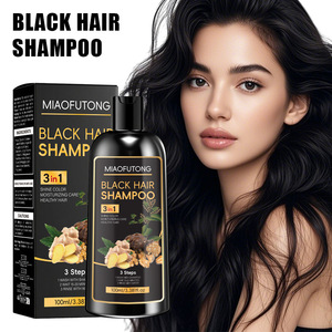 Champú Tinte para el Cabello de Secado Rápido de Alta Calidad Más Vendido Que Cubre el Cabello Gris y Blanco Champú Tinte para el Cabello Orgánico para Cabello Negro - Product Image 4