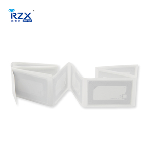 Étiquette de contrôle d'accès RFID autocollante 50x80mm 13,56 MHz en papier enduit imperméable pour la gestion des stocks de livres de bibliothèque pour <span class=keywords><strong>SLIX</strong></span> - Product Image 2