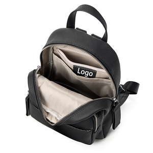 OEM Usine Gros Haute Qualité Cuir Véritable <span class=keywords><strong>Femme</strong></span> Designer Grande Capacité Travail Voyage Scolaire Sac à Dos - Product Image 6