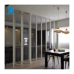 Accordéon <span class=keywords><strong>PVC</strong></span> intérieur en plastique porte <span class=keywords><strong>coulissante</strong></span> cloison porte-fenêtre extérieure centre commercial avant porte pliante transparente - Product Image 2